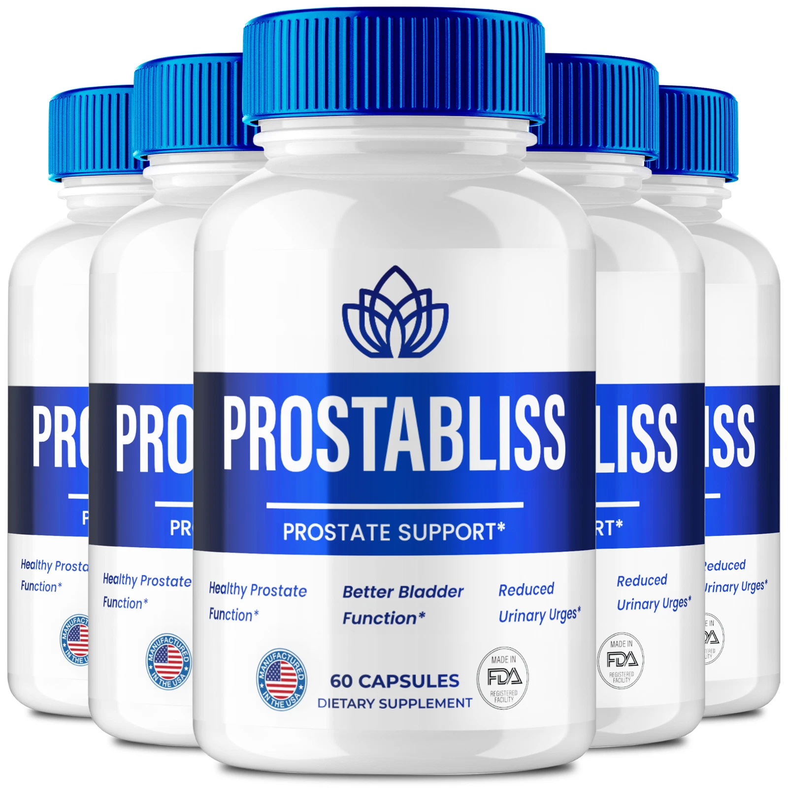 (5 Pack) Prostabliss Advanced Prostate Support Max Strength Bladder Supplement