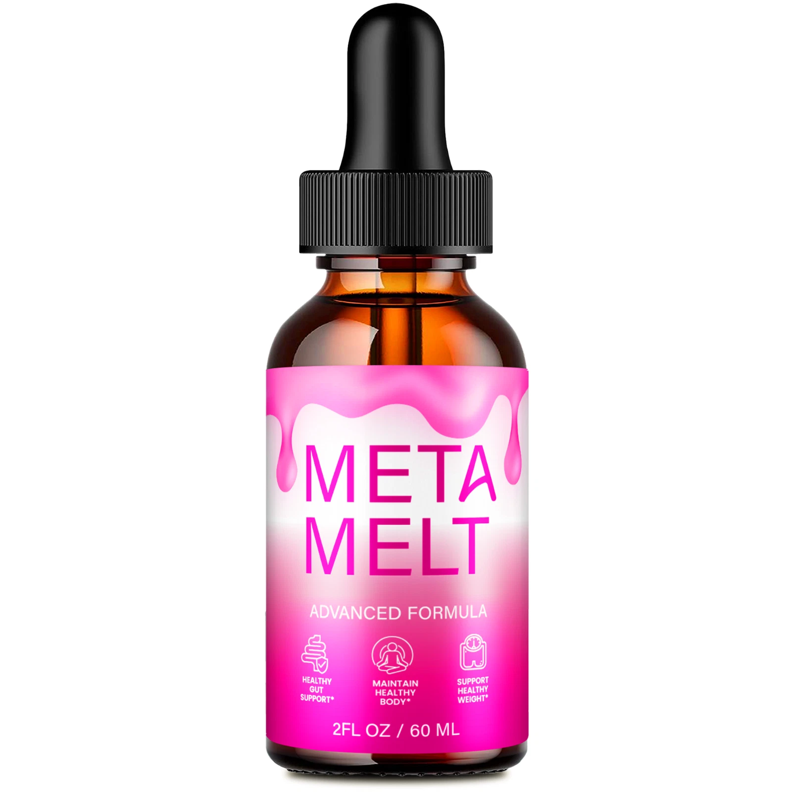 (1 Pack) Meta Melt for Weight Loss - MetaMelt Advanced Fat Burner Formula Drops