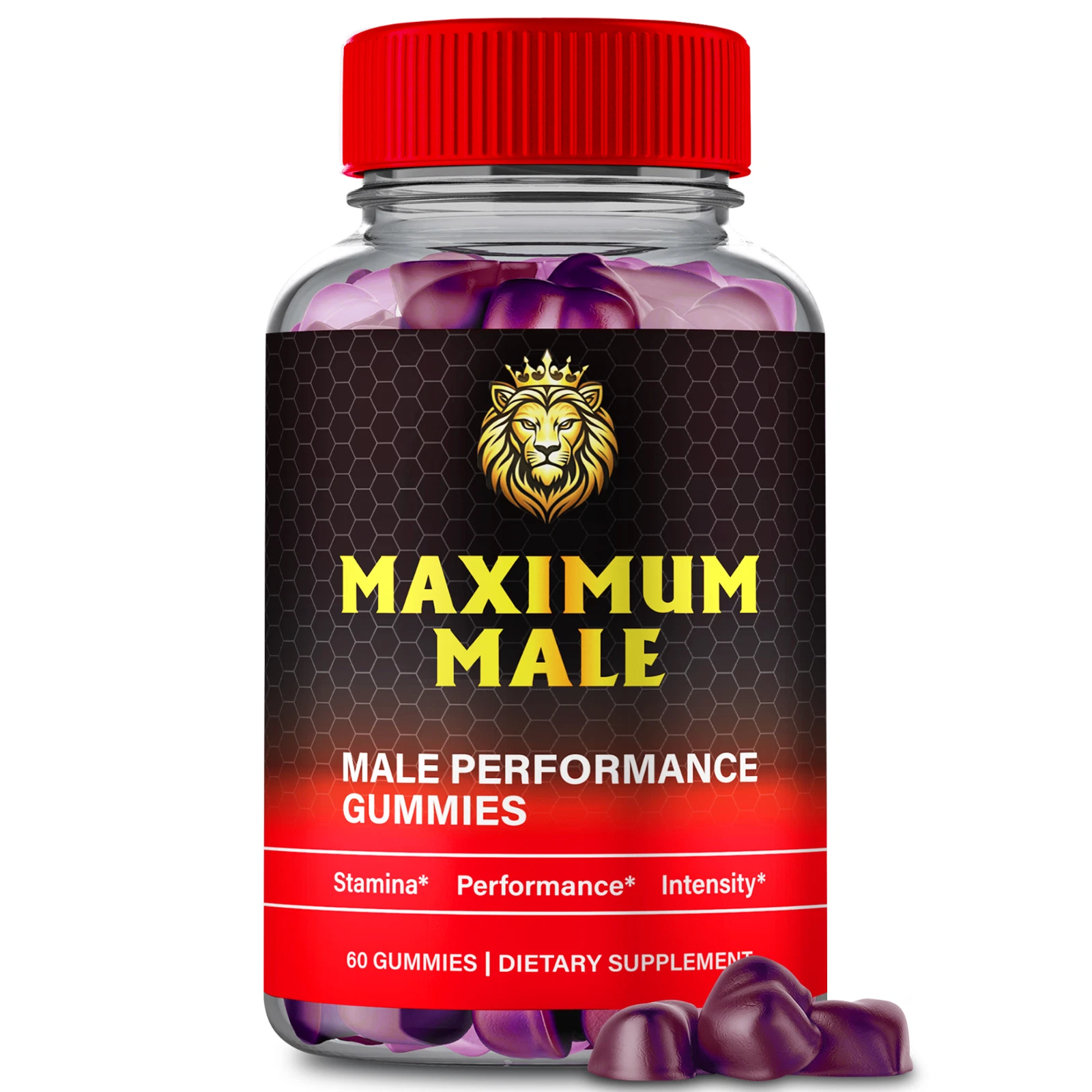 Maximum Male Gummies, MaximumMale Gummy for Energy and Vitality 60ct