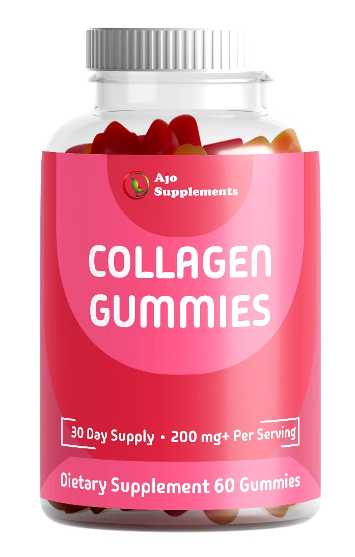 Collagen Gummies with Vitamin C, Zinc and Biotin, Hydrolyzed Collagen Peptides