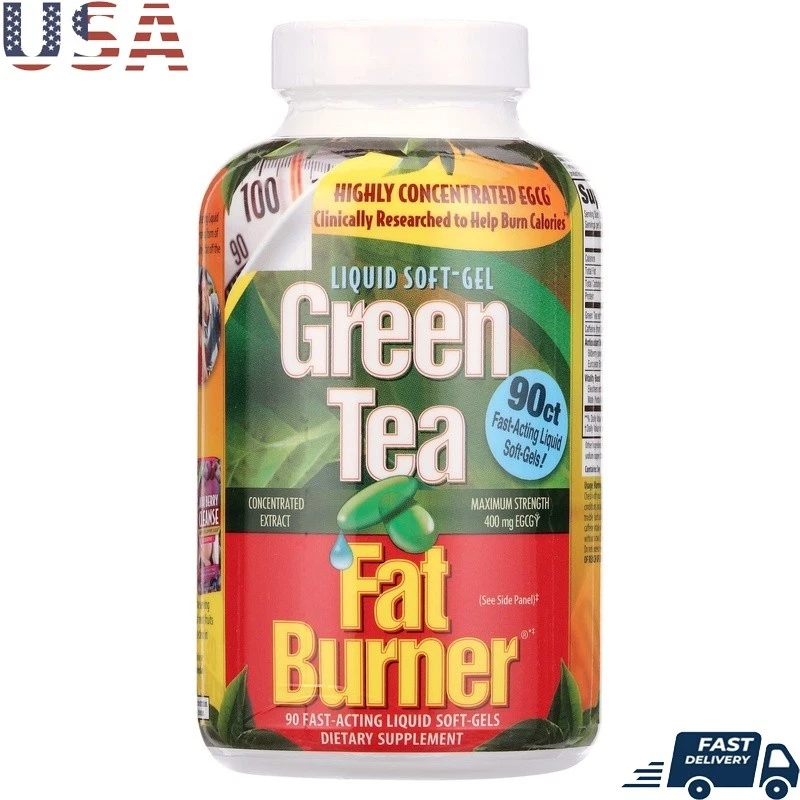 Green Tea Weight Loss Supplement 90 Capsules Boosts Metabolism Energy Support US