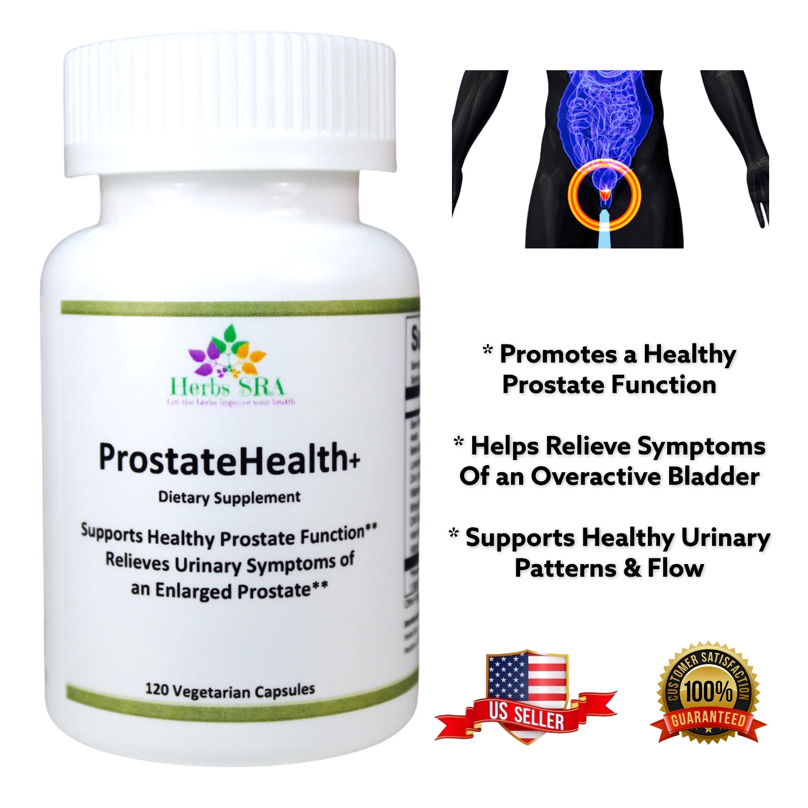 DIM, VITAMINS AND MINERALS, PROSTATE INFLAMMATION CONTROL, 120 Capsules.