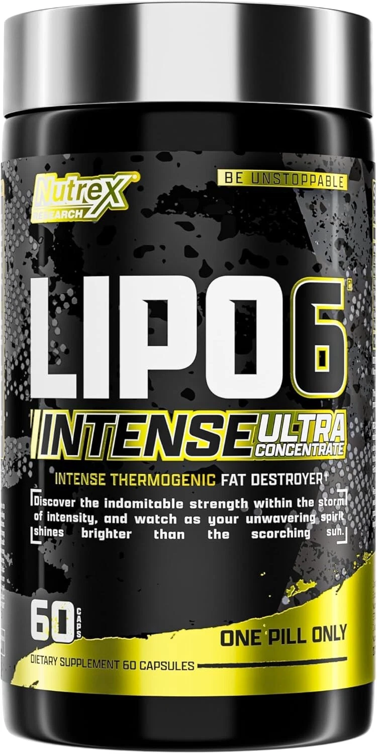 Lipo6 Black Intense Ultra Concentrate Thermogenic Fat Burner | Weight Loss Suppl