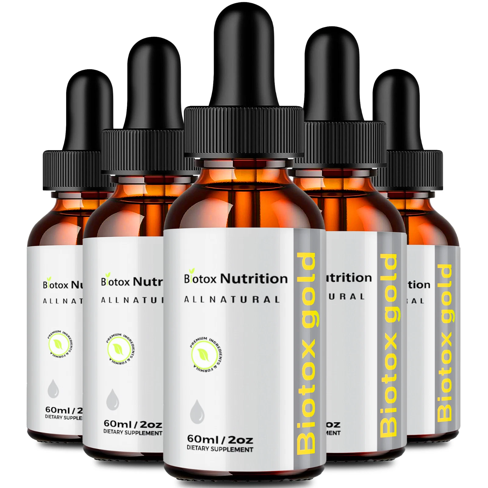 Biotox Gold Drops Supplement - Official Formula - (5 Pack)