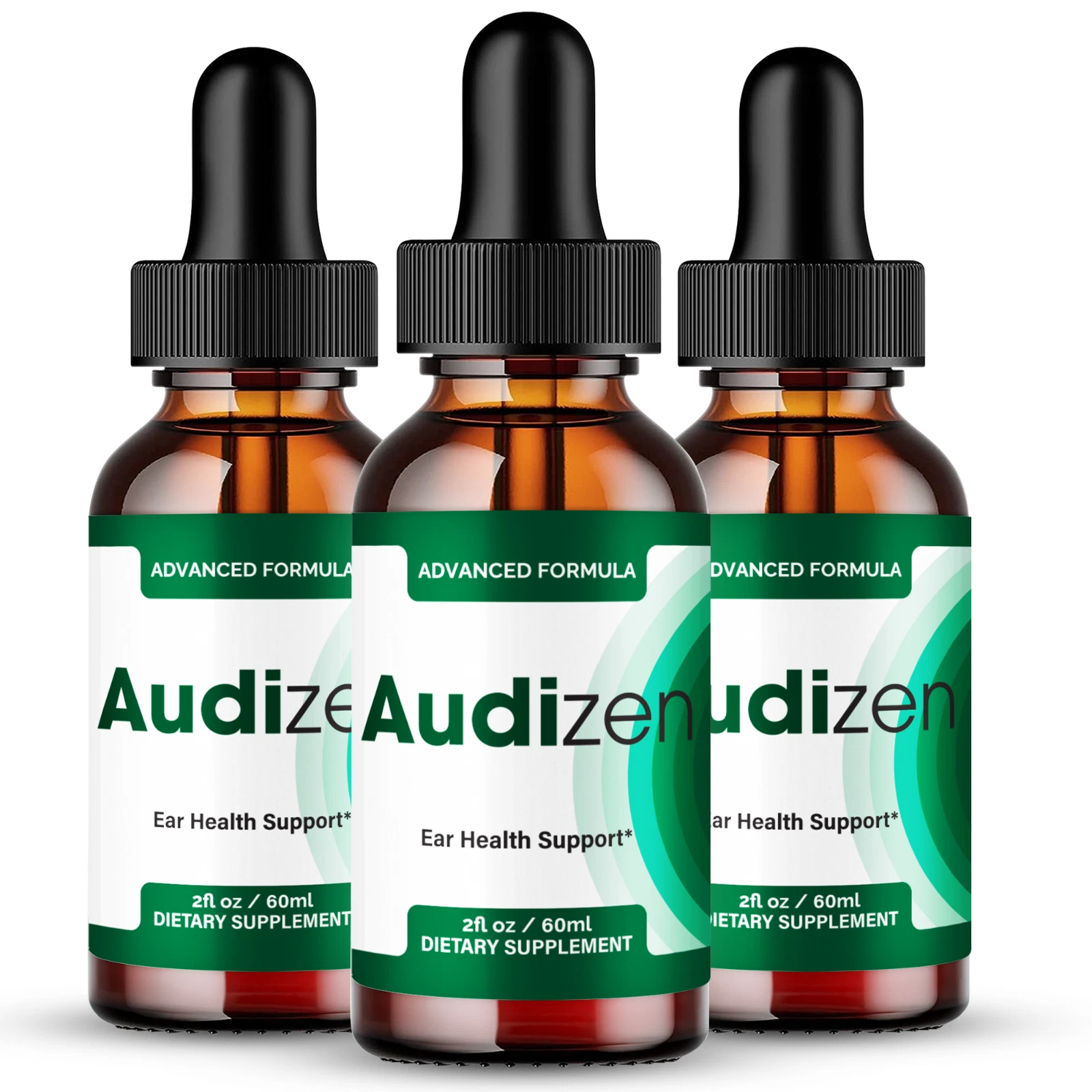 (3 Pack) Audizen Tinnitus Drops, Advanced Ear Health and Hearing Support Formula