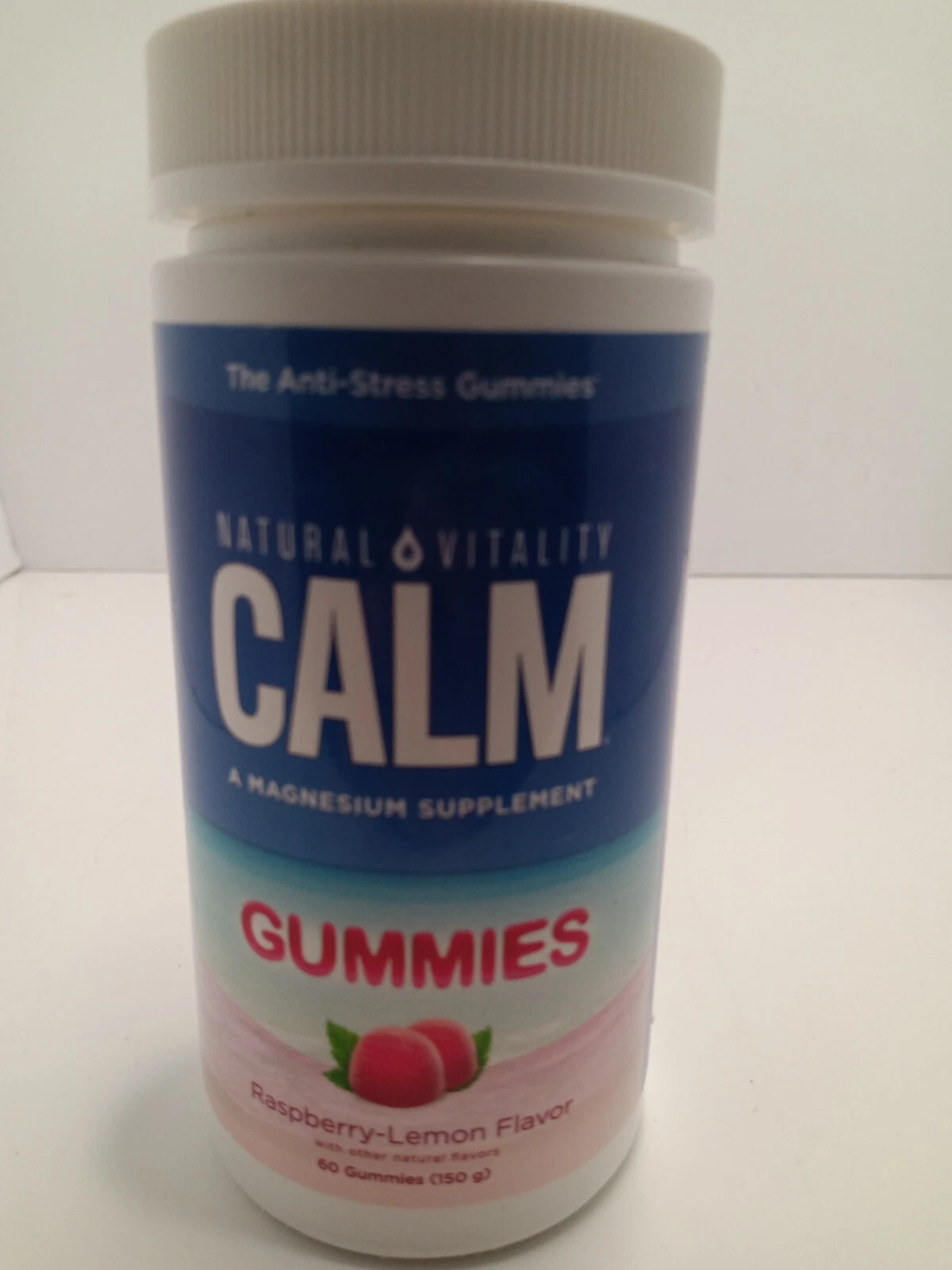 Natural VItality CALM Magnesium Supplement Anti-Stress Gummies (60) Exp 04/24