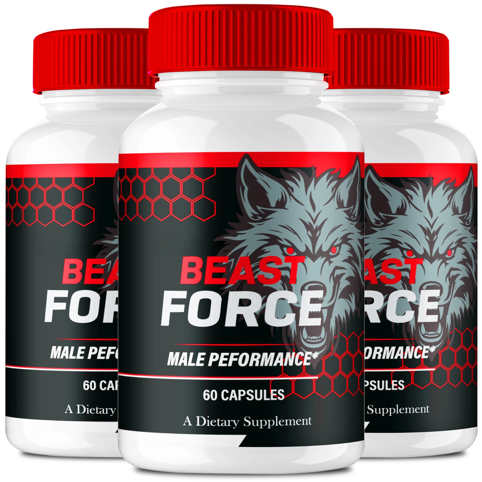 (3 Pack) Beast Force Men Pills, BeastForce Male Maximum Performance Formula