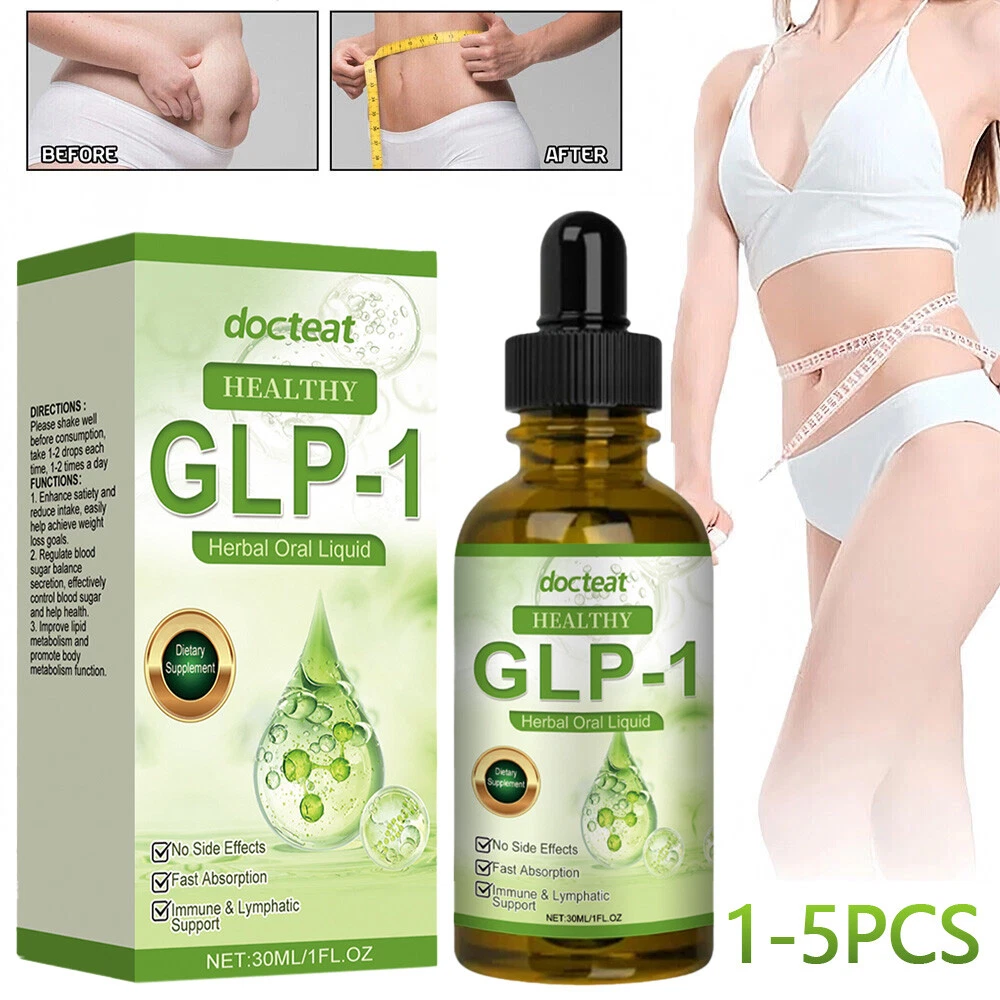 30ml GLP-1 Herbal Weight Loss Fat Burner Drops Diet Supplement Slimming Drops