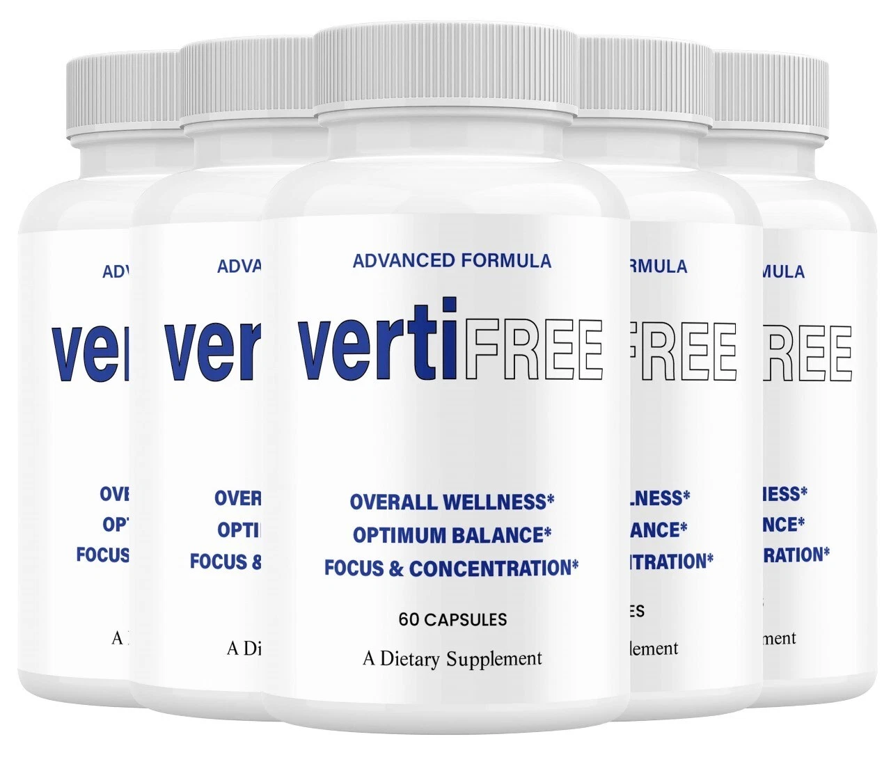 (5 Pack) Vertifree Advanced Nootropic Capsules, Vertifree Max Cpsules