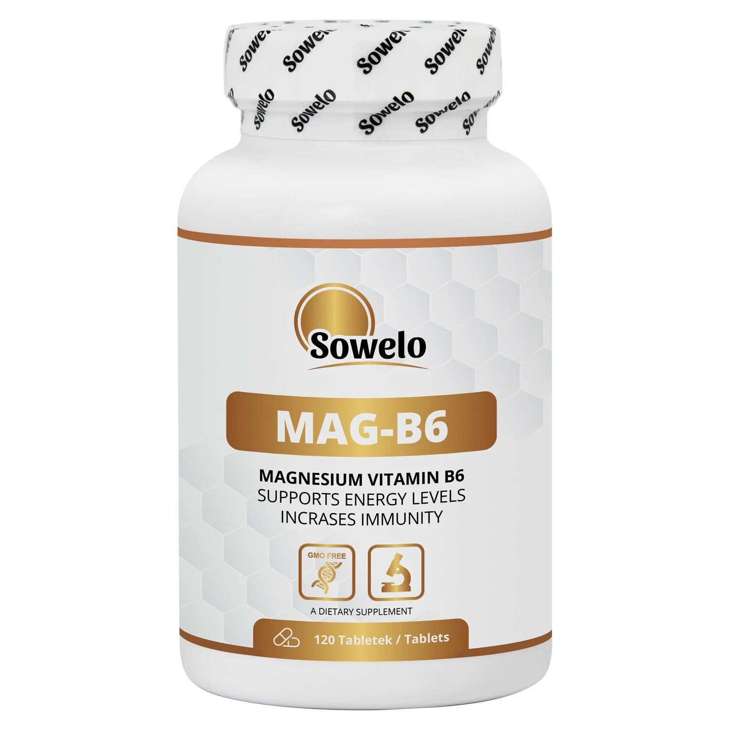 Magnesium Citrate + Vitamin B6 Tablets – Heart, Muscle & Bone Health – Sowelo