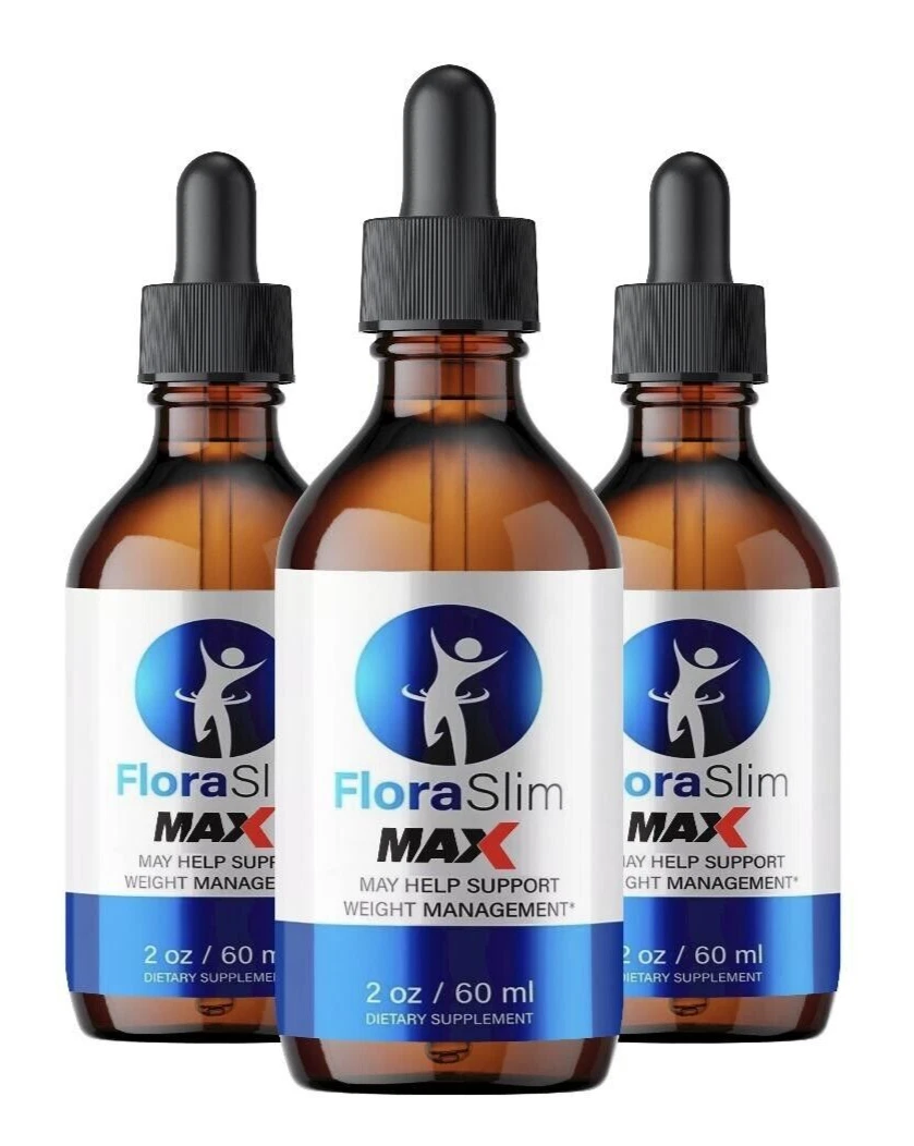 (3 Pack) FloraSlim MAX Metabolism Drops-FloraSlim Metabolic Support Supplement