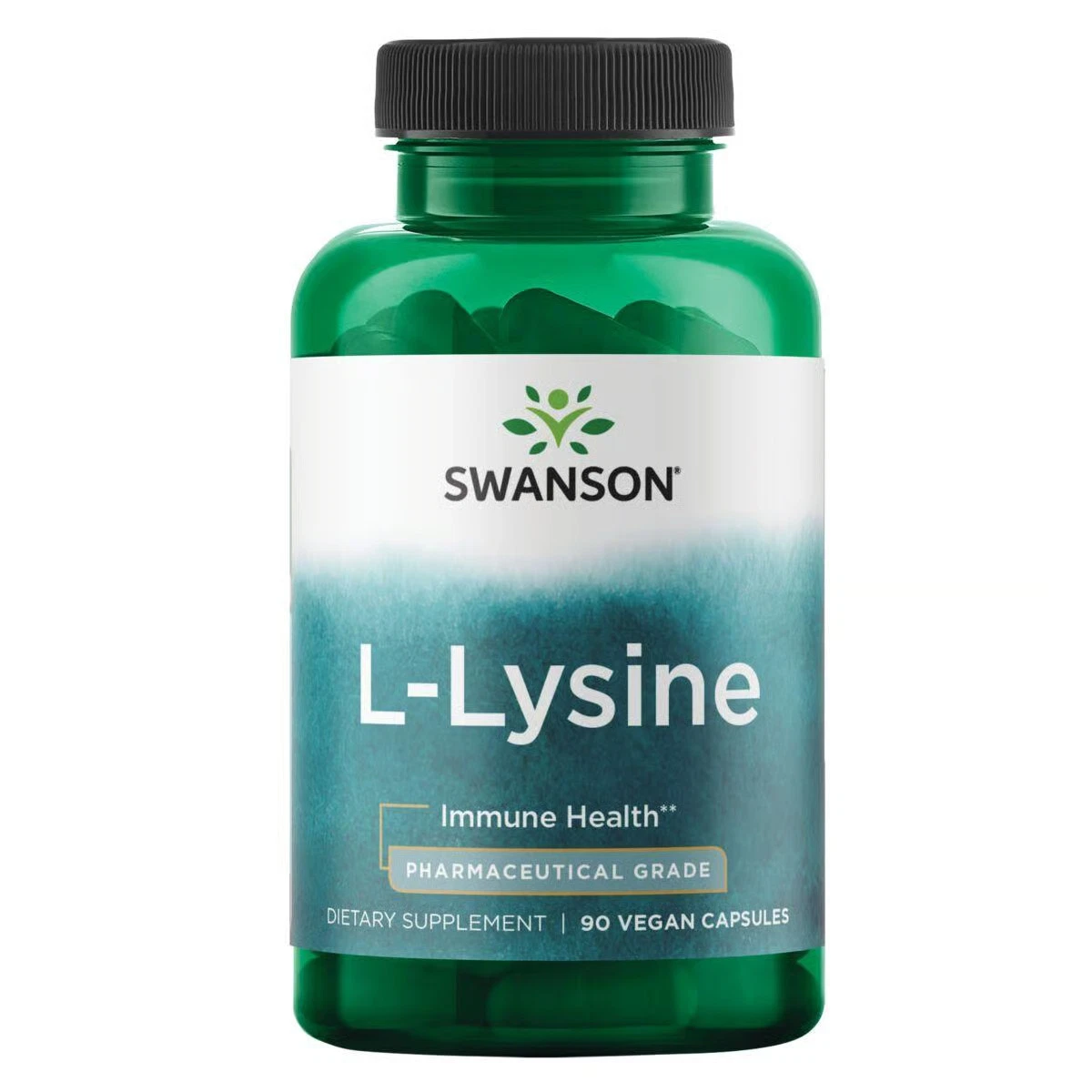 Swanson L-Lysine - Pharmaceutical Grade 500 mg 90 Veggie Capsules