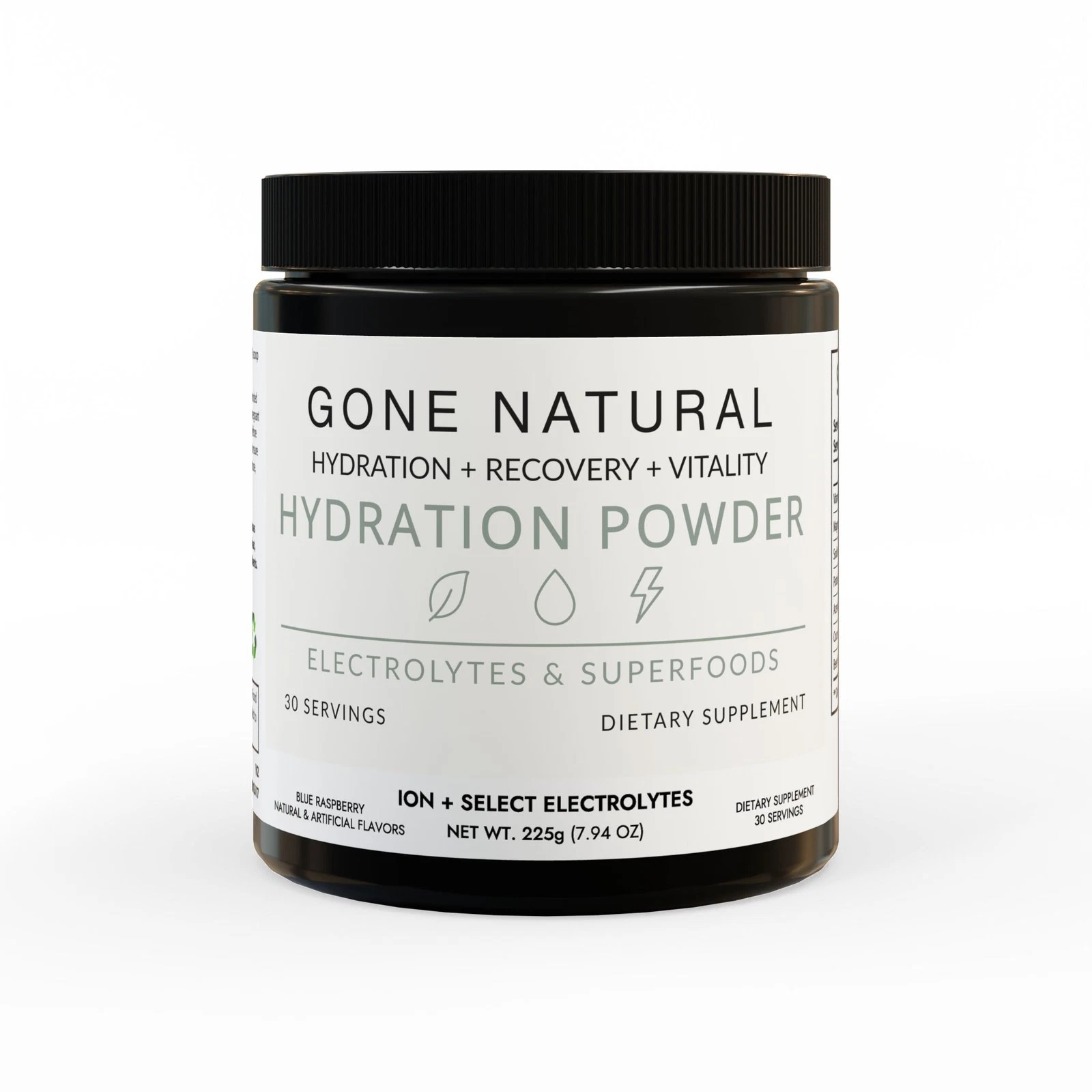 Gone Natural ION + Electrolyte Powder Hydration & Recovery Drink | Superfoods