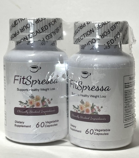 [116564905005] Lot 2: FitSpressa Supports Healthy Weight Loss, 60 ct Each - EX 9/26