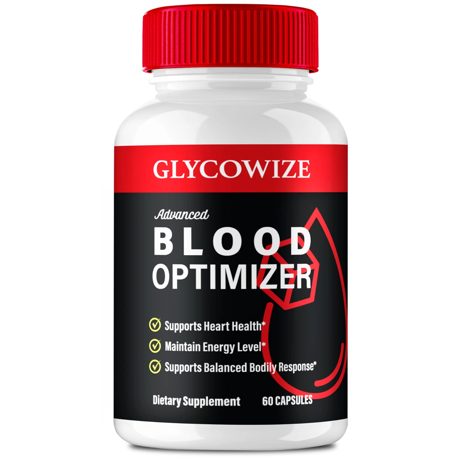 Glycowize Advanced Blood Optimizer Pills Natural Glycogen Support 60ct
