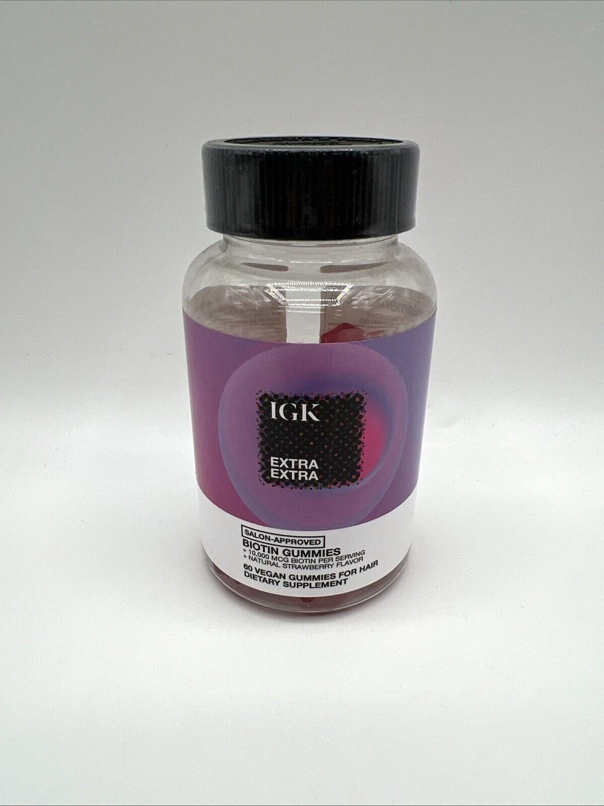 IGK Extra Extra Biotin Gummies 60 Ct. Supplement 1 Pack