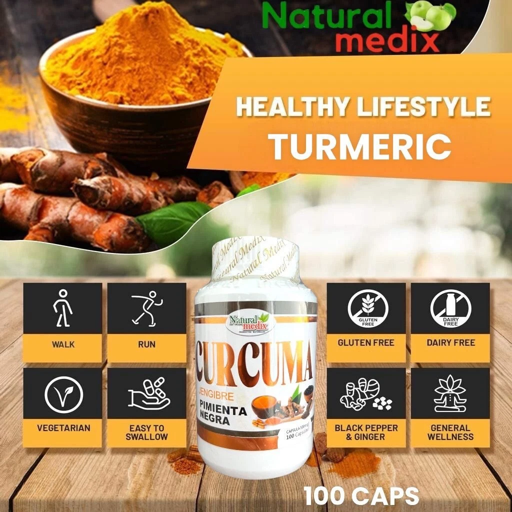 Curcuma Jengibre Pimienta Negra / Turmeric Ginger & Black Peper Premium Natural