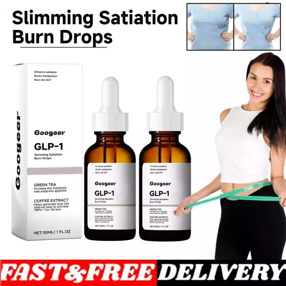 GLP-1 Weight Loss Fat Burner Drops Diet Supplement Slimming Drops 30 ml.