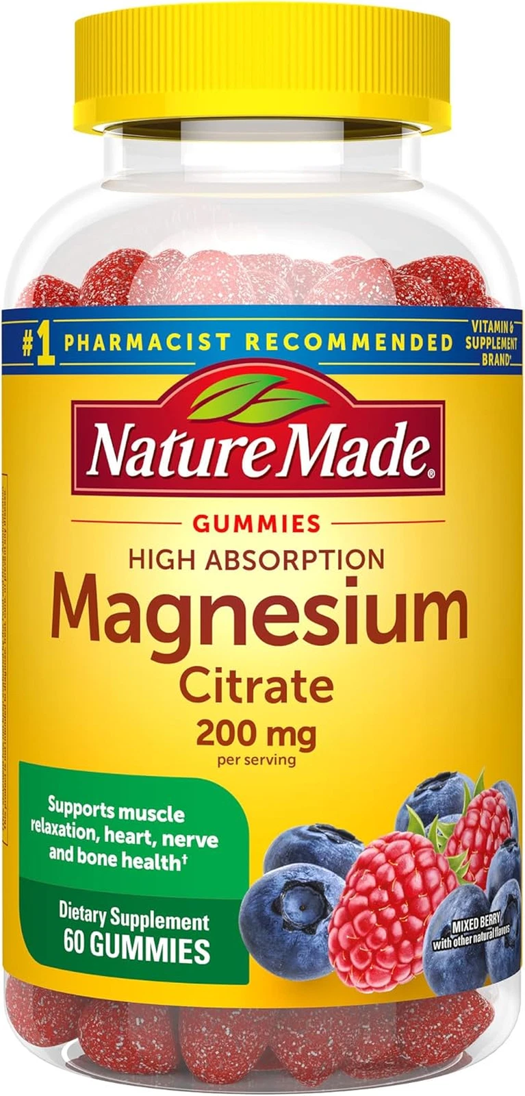 Nature Made High Absorption Magnesium Citrate 200 Mg per Serving Magnesium