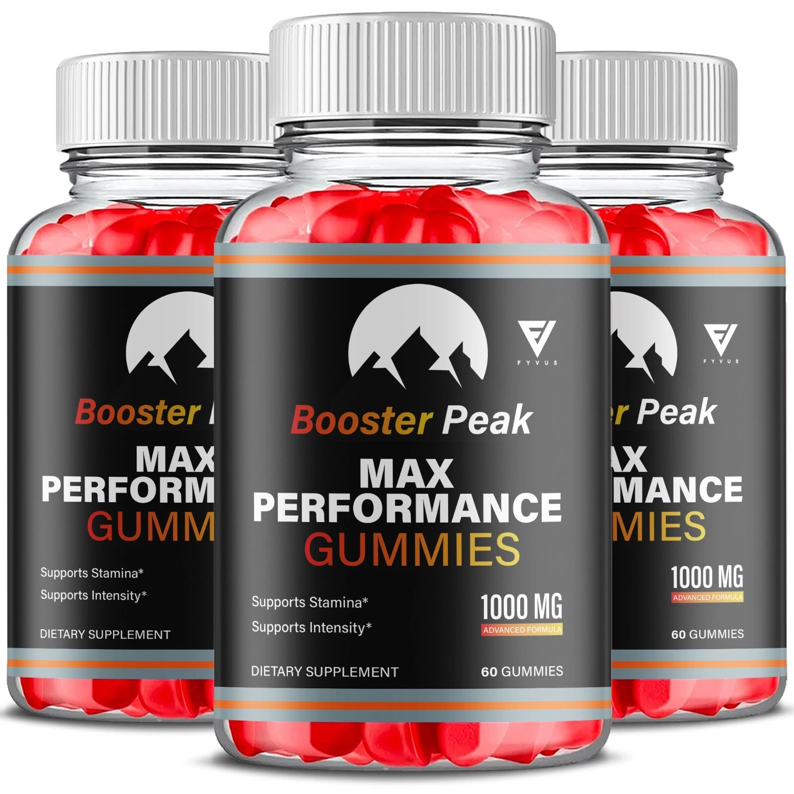 [146323214723] (3 Pack) Booster Peak Gummies BoosterPeak Performance Supplement (180 Gummies)