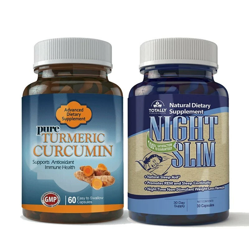 Night Slim Weight Loss Caps Pure Turmeric Dietary Pills Combo Free Shipping New