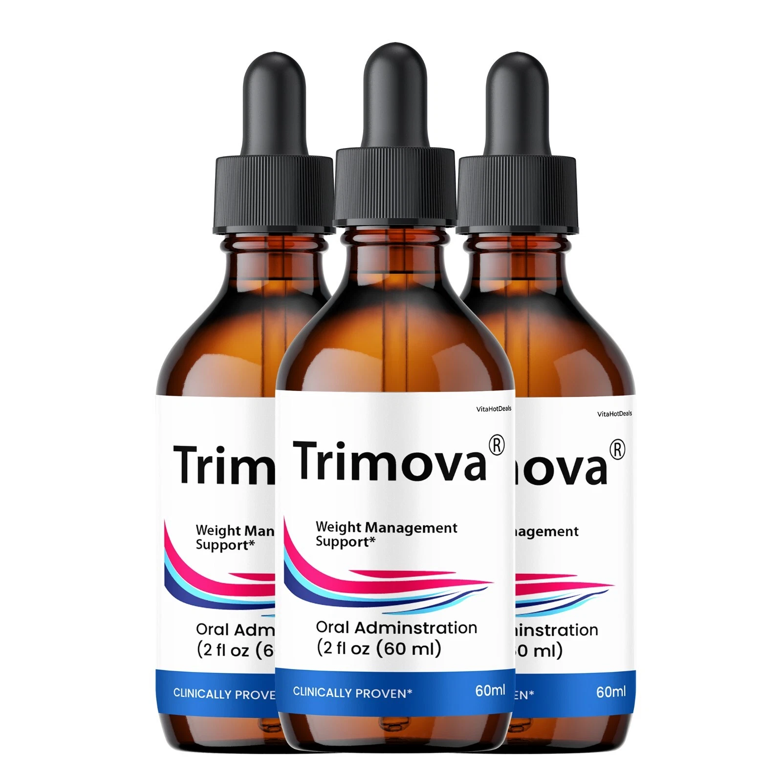 [335777953321] Trimova Drops, All Natural Formula, Overall Wellness & Energy (3 pack)