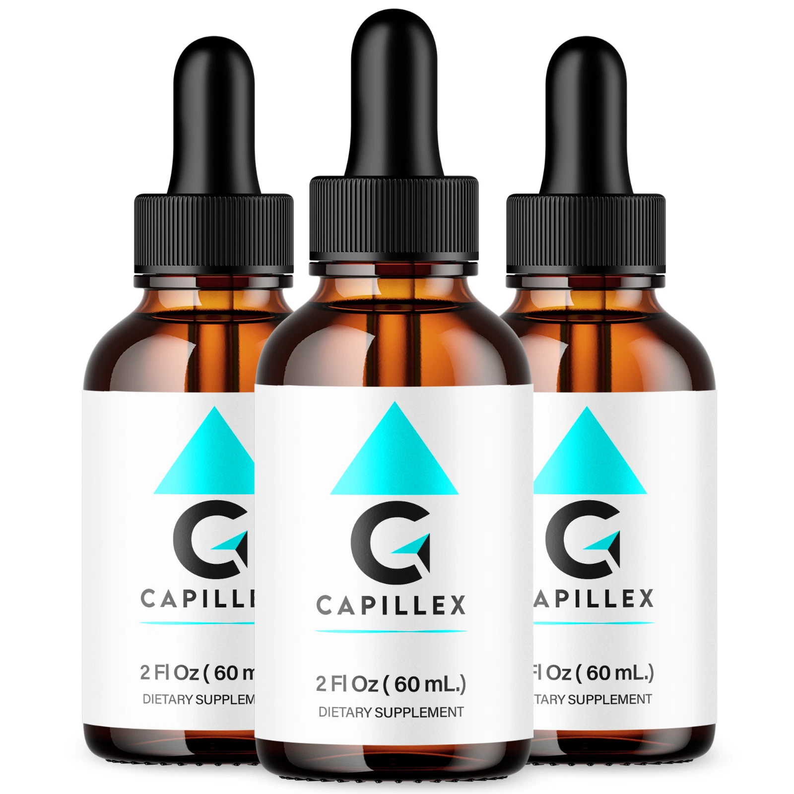 Capillex Drops Advanced Liquid Supplement for Healthy Hair Support (3 Pack)
