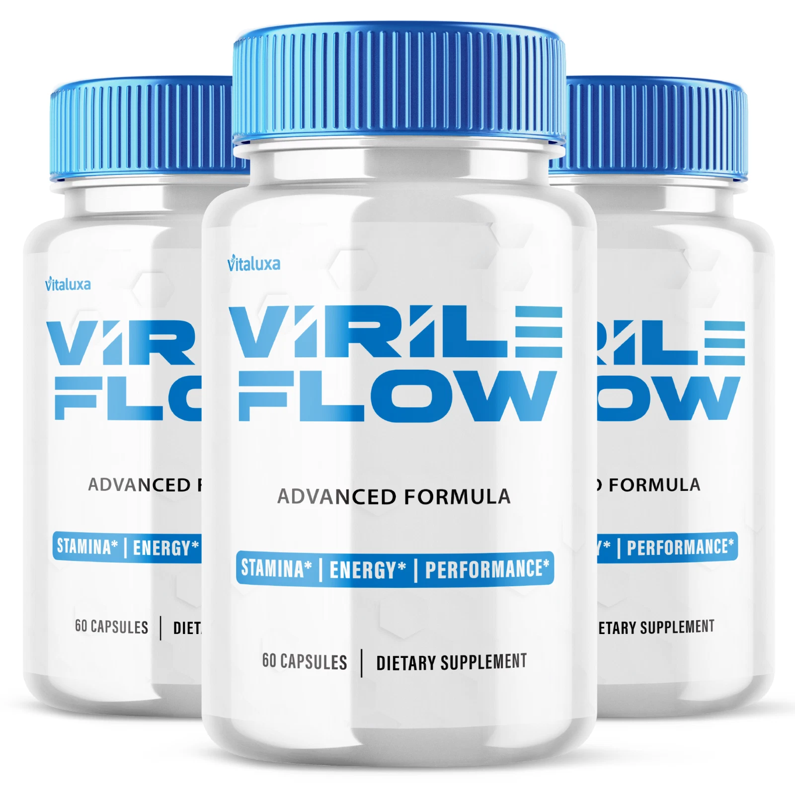 (3 Pack) Virile Flow for Men Capsules, Virile Flow Pills, Advanced (180 Capsule)