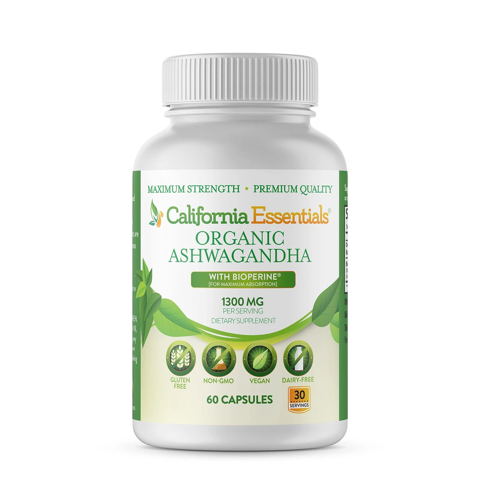 ANTI ANXIETY ASHWAGANDHA 1300MG ORGANIC RELAXATION AND CALM NEW-FREE SHIP