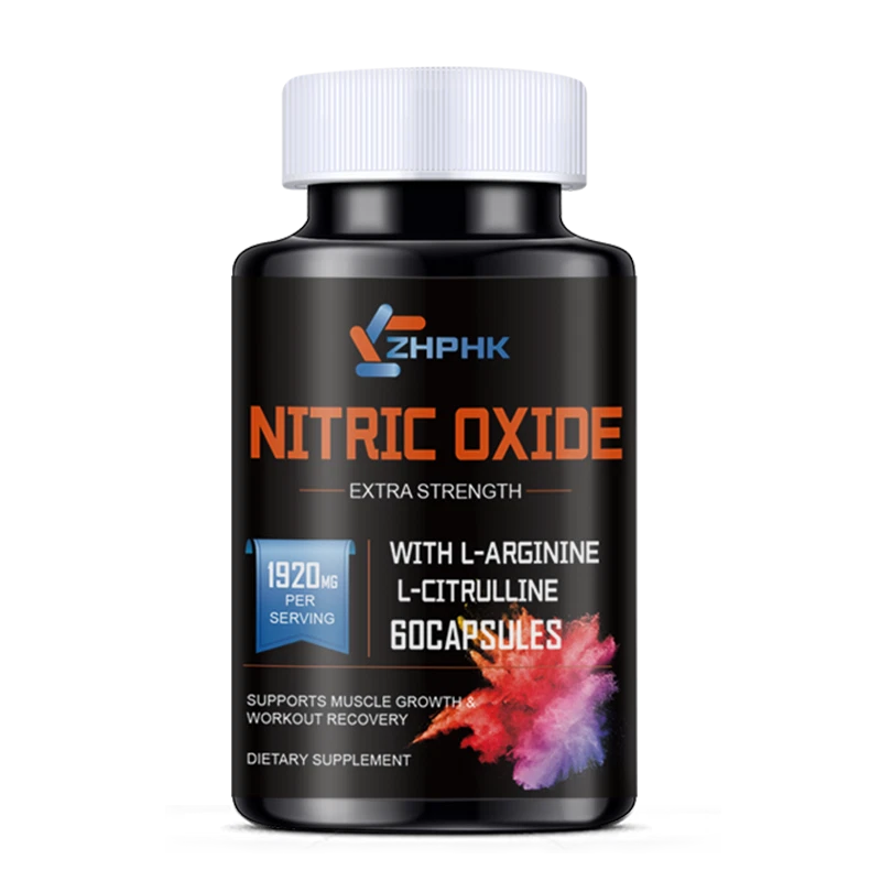 Nitric Oxide Booster Supplement - L-Arginine, L-Citrulline 1920mg - 60 Capsules