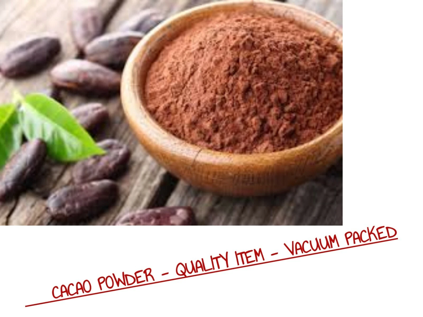BULK 5 KG ORGANIC CACAO POWDER - RAW | PURE POWDER - Vacuum Packed - FREE POST