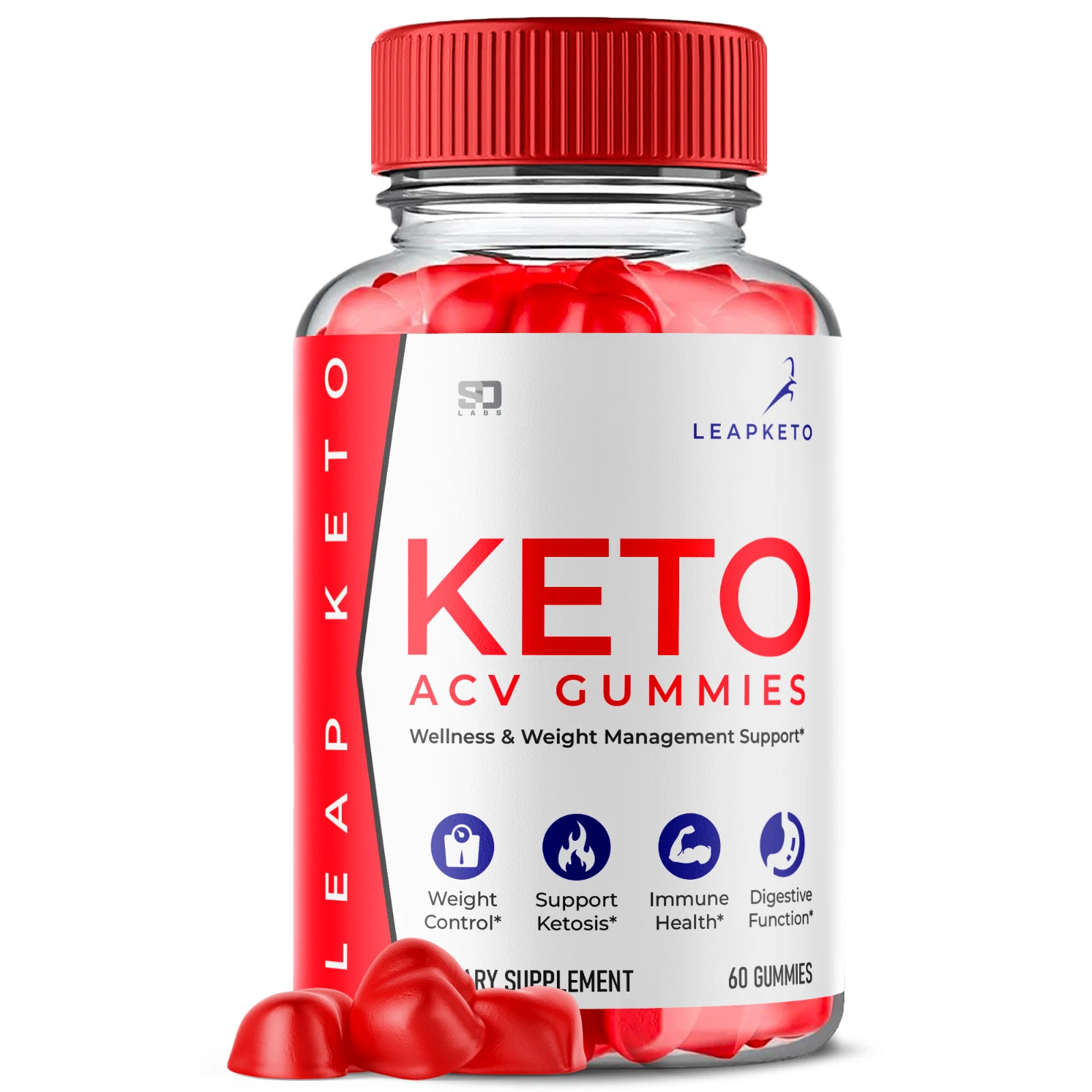 Leap Keto ACV Gummies, Leap Keto Gummies Weight Loss & Fat Burning (60 Gummies)