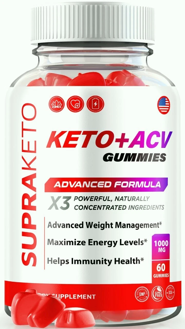 SupraKeto Keto ACV Weight Loss Gummies, Supra Keto for Energy 60ct