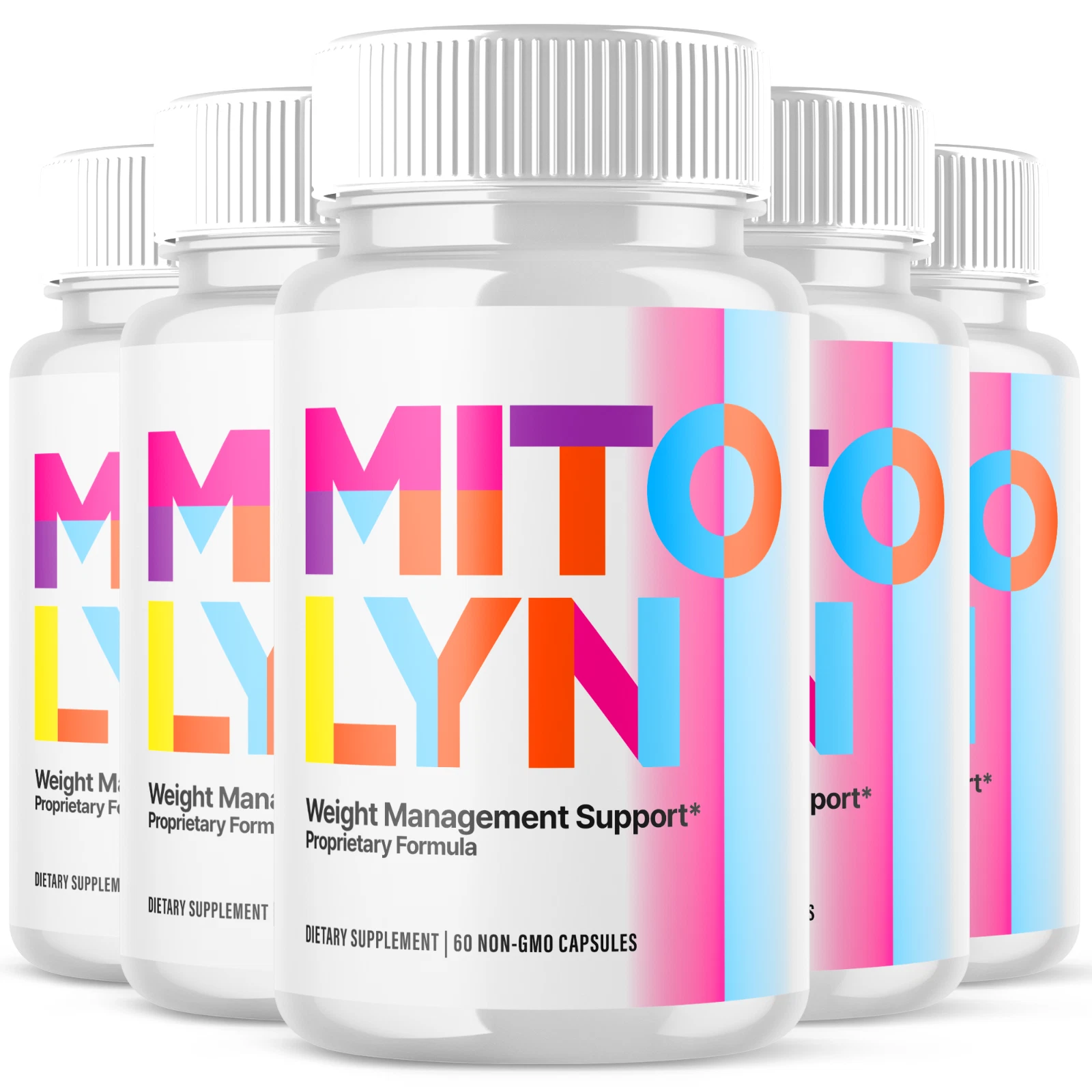 (5 Pack) Mitolyn Advanced Weight Loss Support Mito Lyn Maximum Strength 300ct