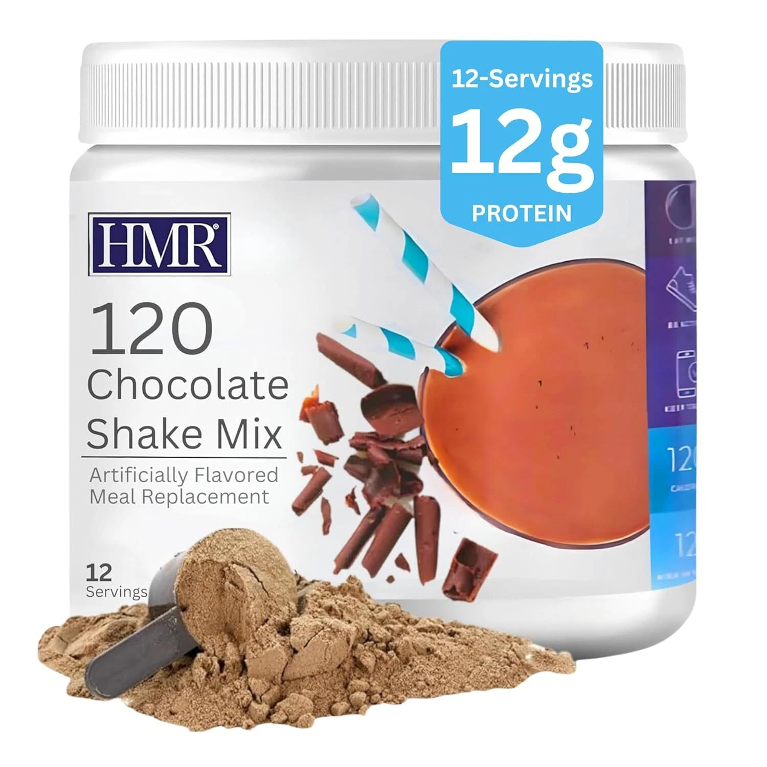 HMR 120 Chocolate Shake Meal Replacement Powder | Chocolate Shake Mix to Support