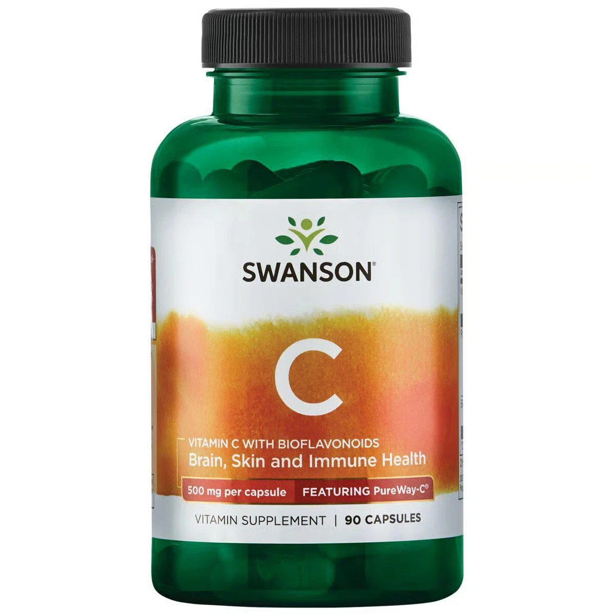 Swanson Vitamin C with Bioflavonoids - Featuring Pureway-C 500 mg 90 Capsules