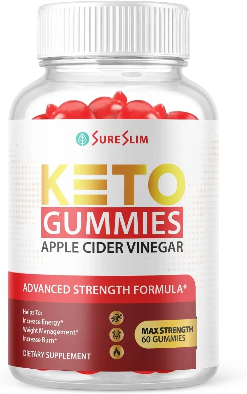 1 Pack-Sure Slim Keto ACV Gummies, Vegan, Weight Loss Supplement - 60 Gummies