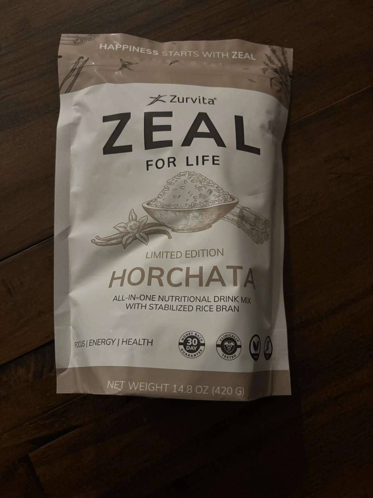 [396761889654] Zurvita Zeal for Life horchata All In One Nutritional Drink