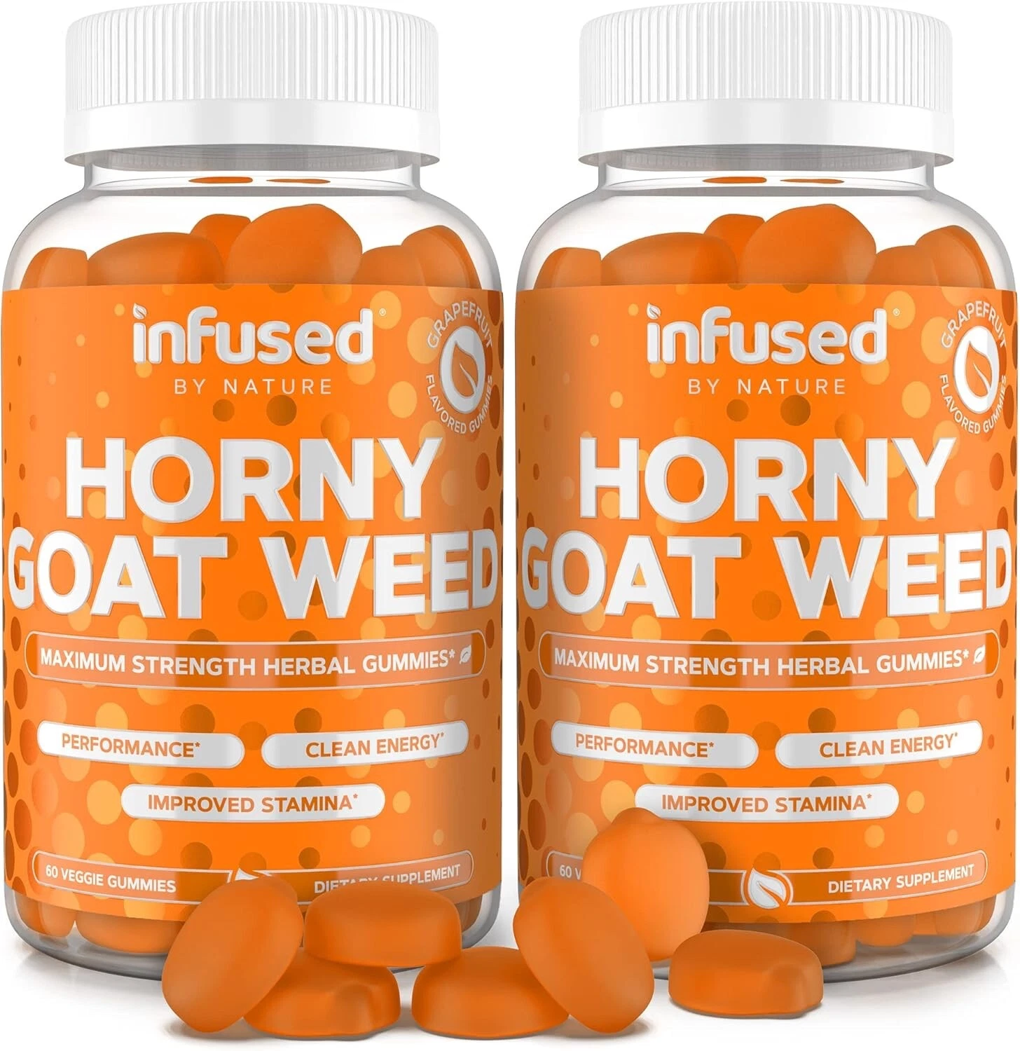 Infused By Nature Horny Goat Weed Gummy Energy 60 Veggie Gummies