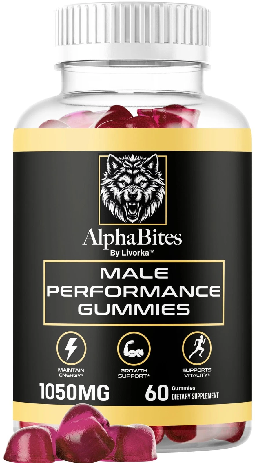 Alpha Bites - Original Formula 7 in 1 Alpha Bites Gummies, AlphaBites for Men, O