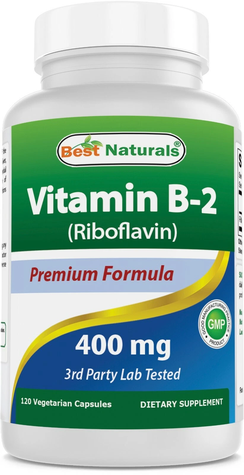 Best Naturals Vitamin B2 400 mg 120 Veg Capsules