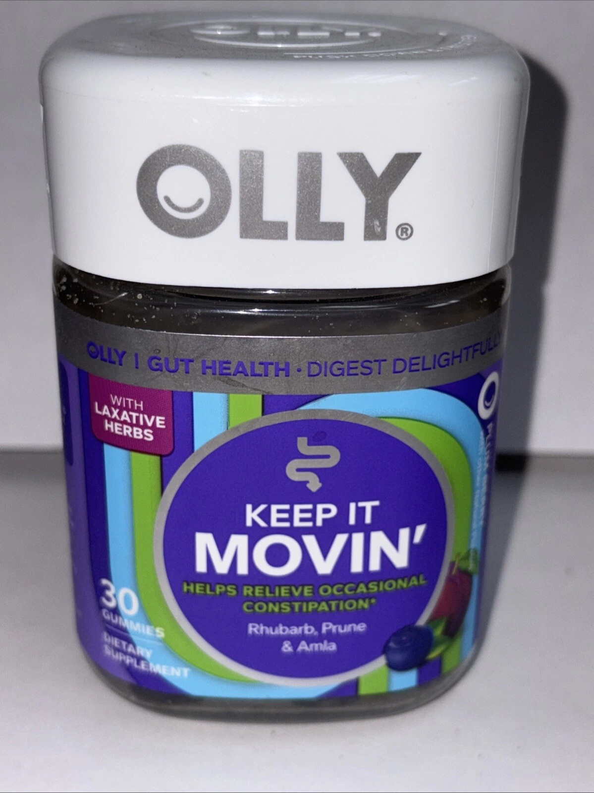 Olly Keep It Movin’ With Rhubarb, Prune & Amla - 30 Gummies