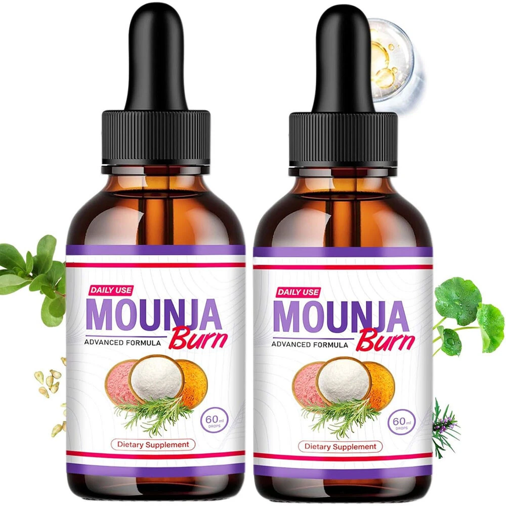 2Pack Mounja Burn Dietary Supplement Drops,Weight Loss Drops, Fat Burning Liquid