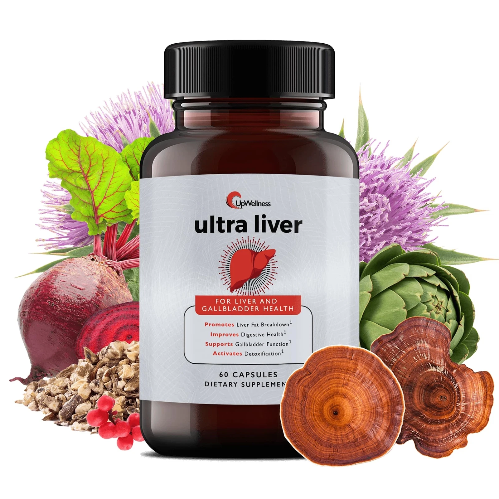 UpWellness Ultra Liver Supplement for Liver Health and Gallbladder Support - ...