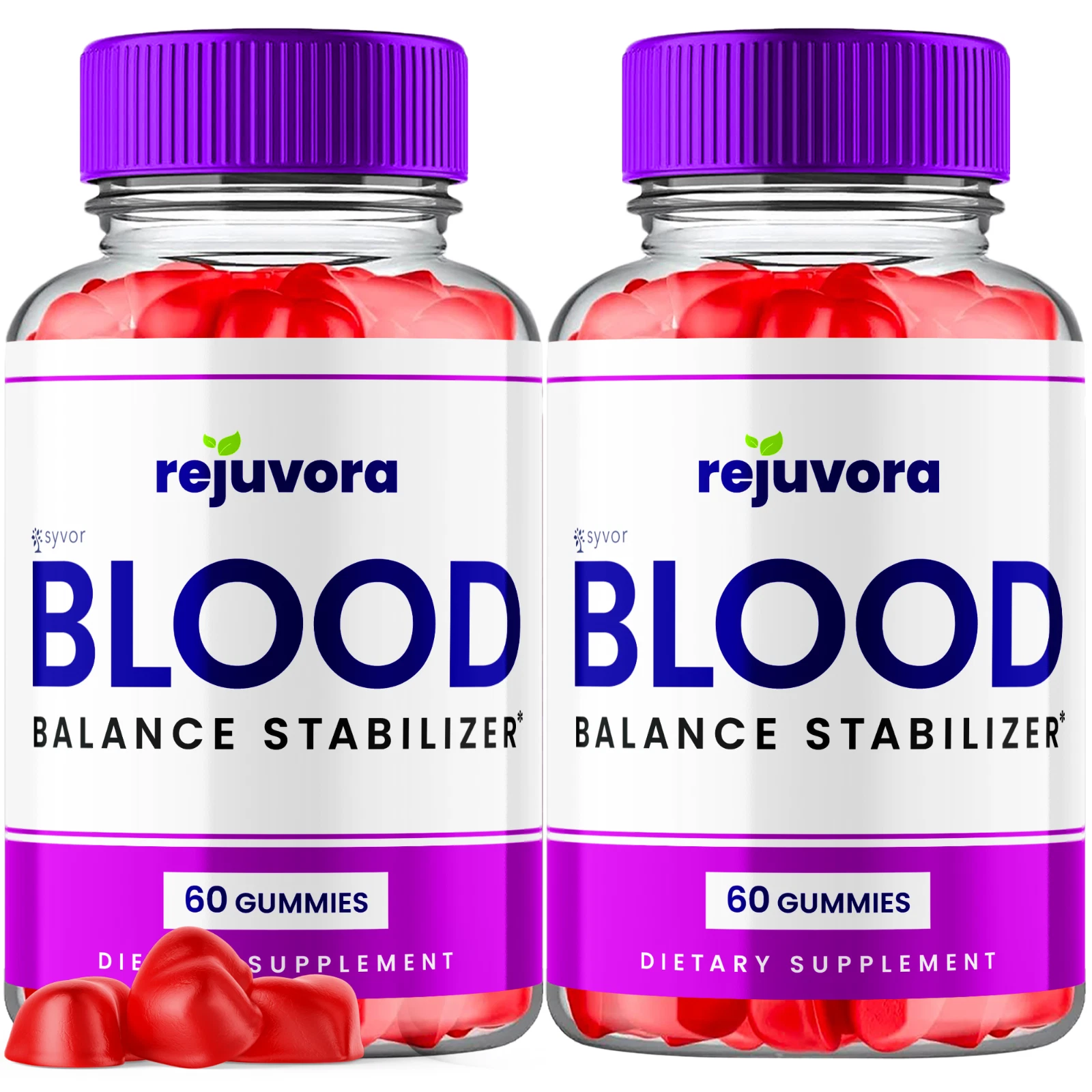 Rejuvora Advanced Blood Balance Support Supplement 1000MG Serving 120 Gummies