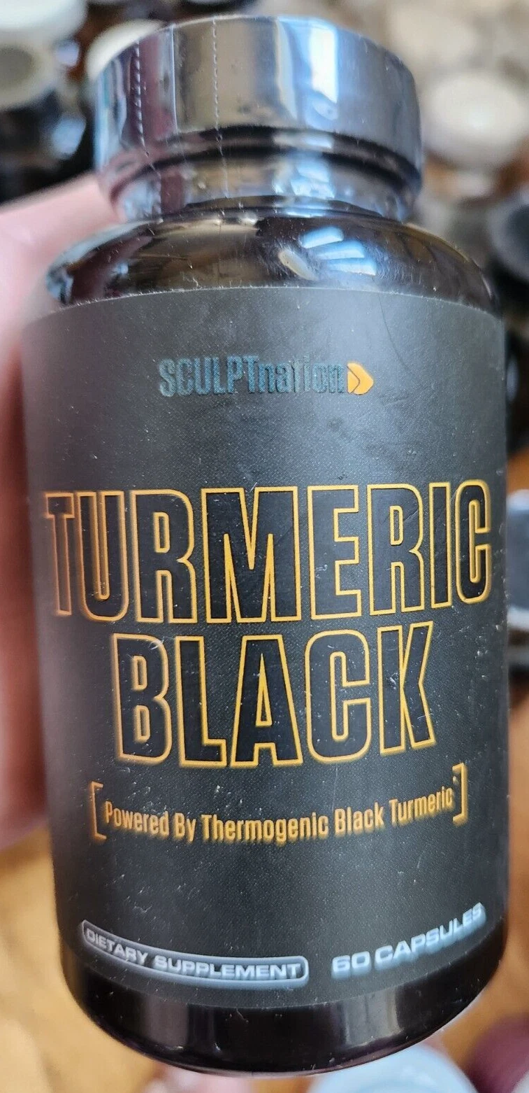 SculptNation Turmeric Black POWERED BY THERMOGENIC Fatigue Fat Burn Muscle Buil