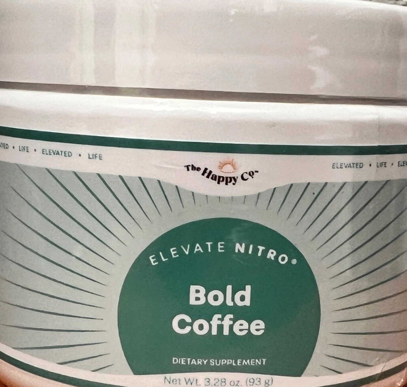 The Happy Co Elevate NITRO BOLD Happy Coffee Tub Sealed