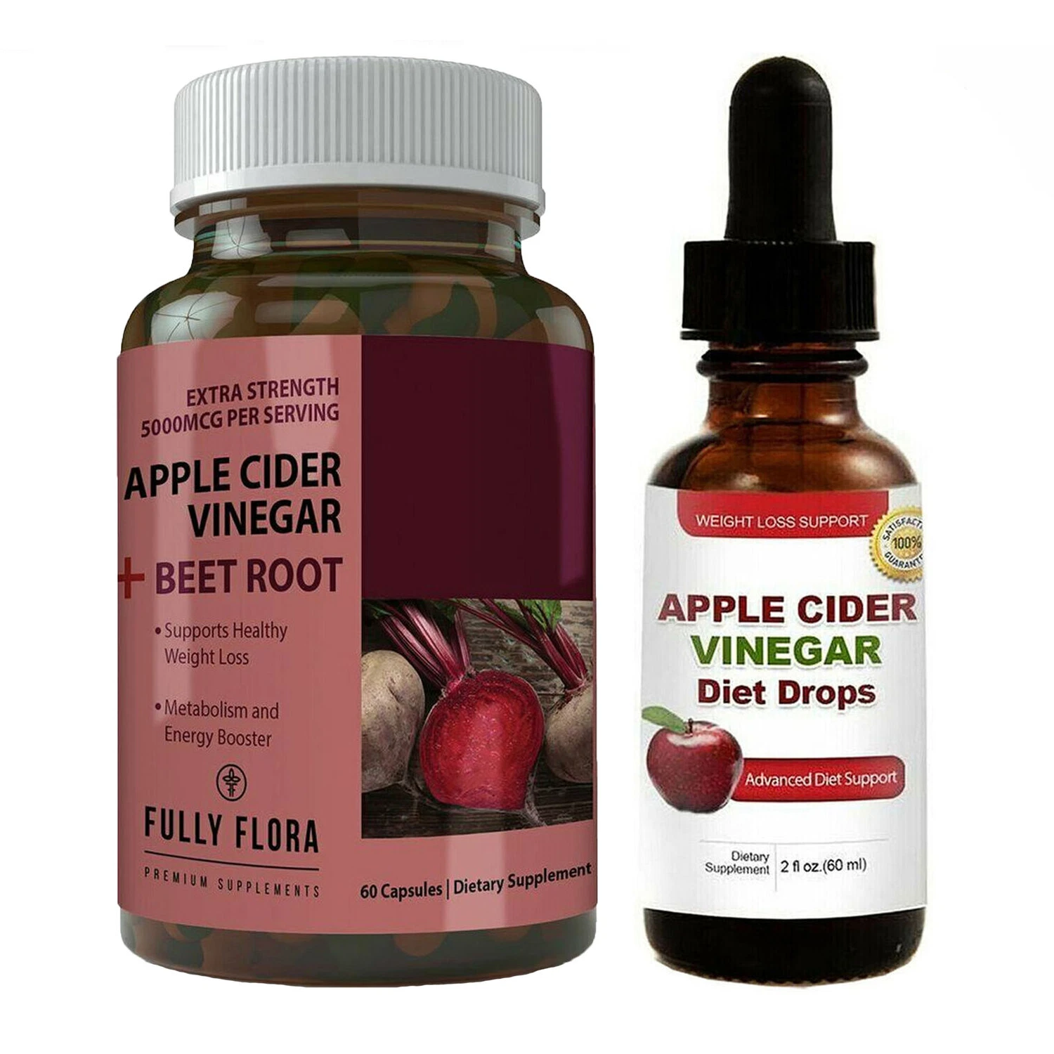 Apple Cider Beet Root Weight Loss Diet Capsules Apple Cider Vinegar Liquid Drops