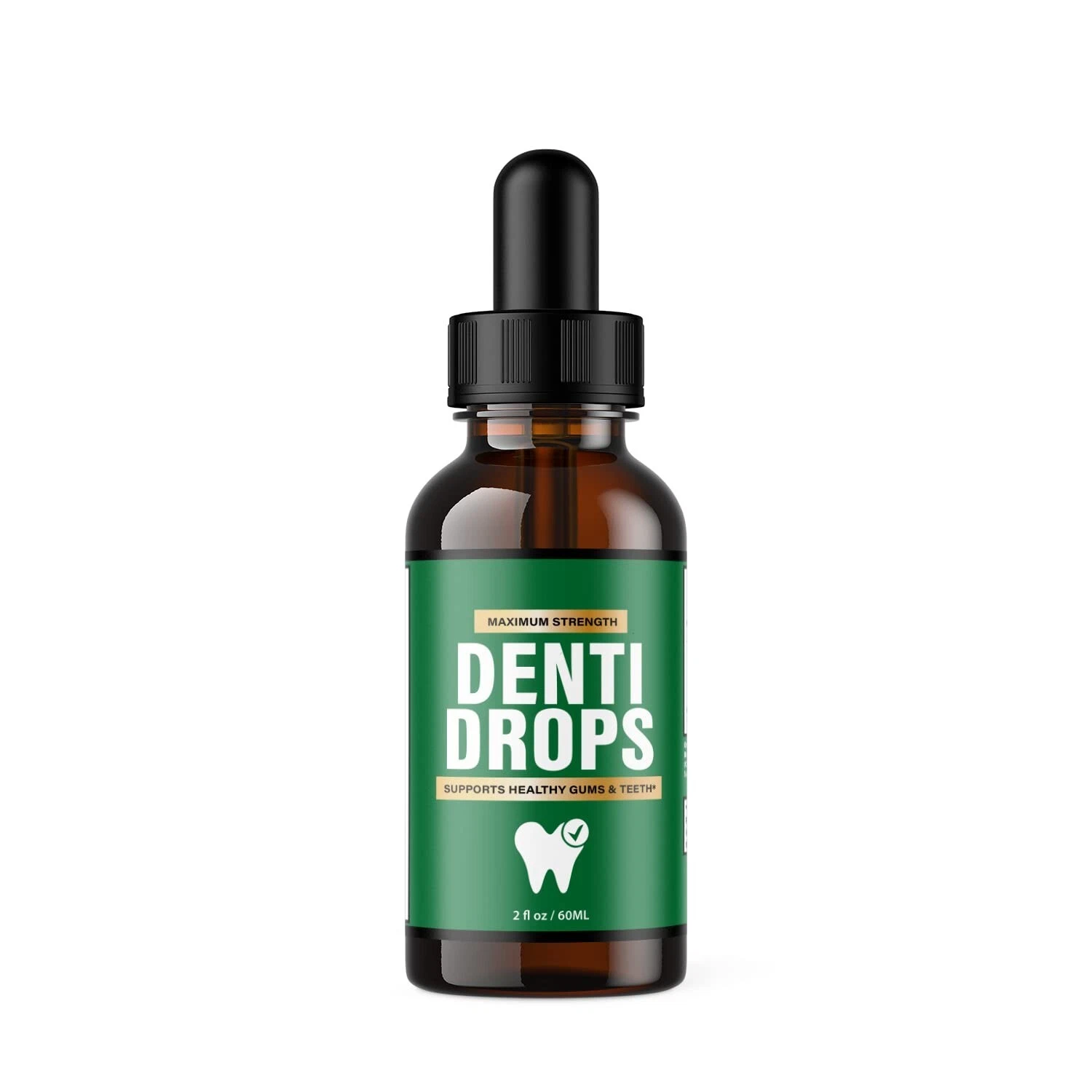 1 Pack - Denti Drops Maximum Strength Drops - Support for Healthy Gums and Teeth