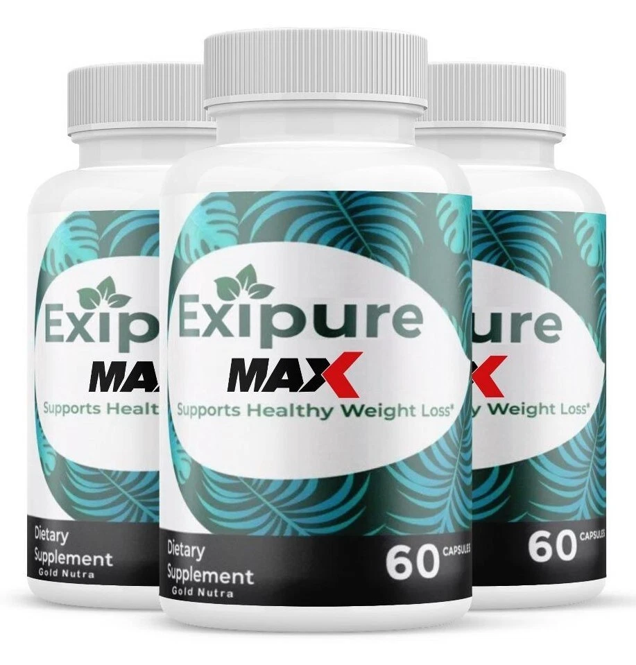 (3 Pack) Exipure MAX Pills, Maximum Strength Original Formula, Weight Management